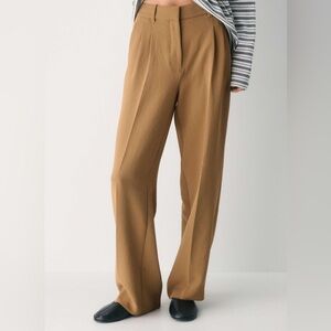 Wilfred Tan Wide-Leg Trousers